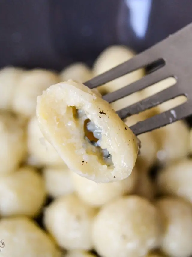 Gnocchi stuffed with Gorgonzola Cheese