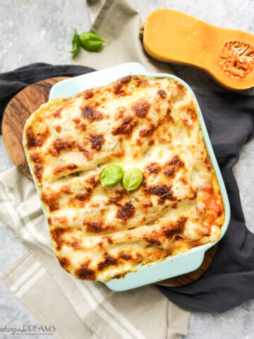 butternut squash and sausage lasagna