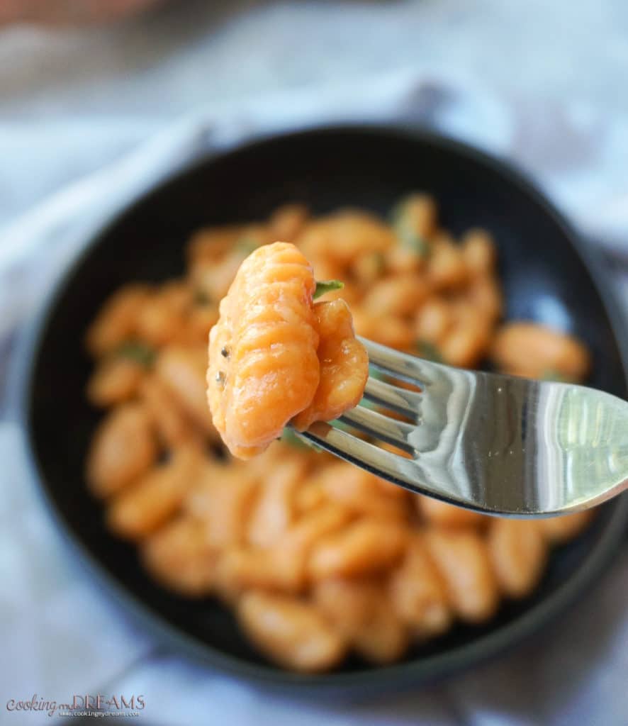 spicy sweet potato gnocchi with sage butter