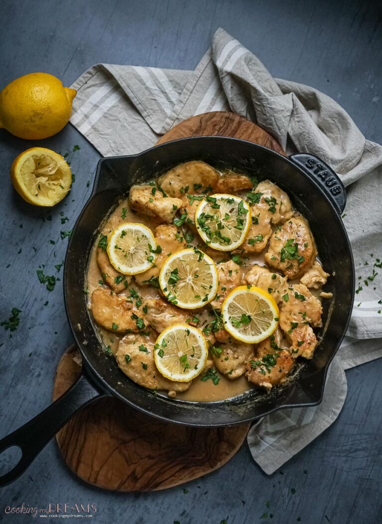 Pollo al Limone (Easy Creamy Lemon Chicken) - Cooking My Dreams