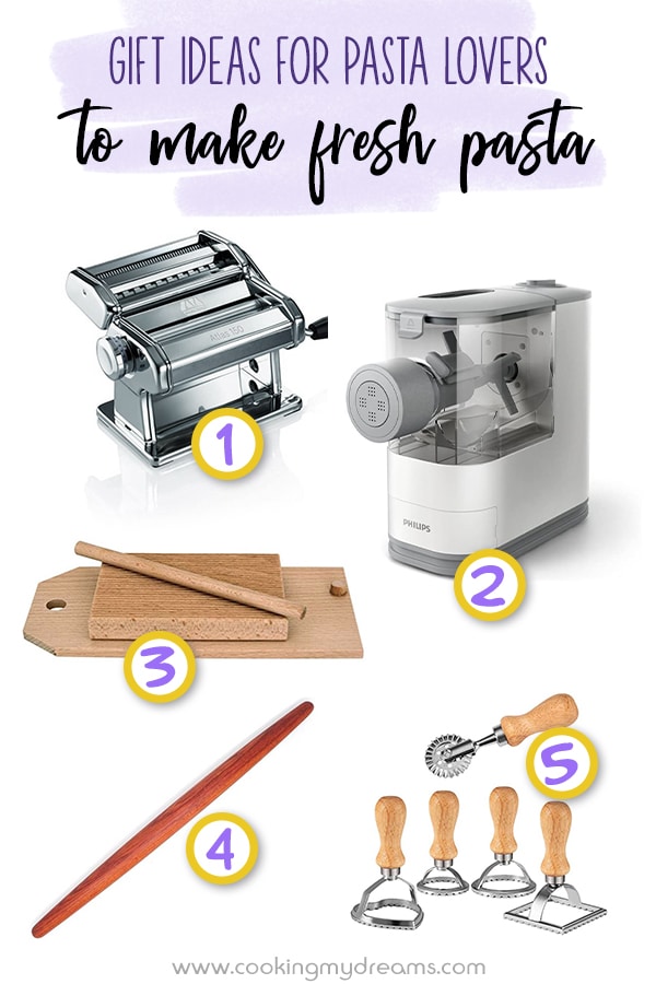 pictures of 5 gift ideas to make fresh pasta