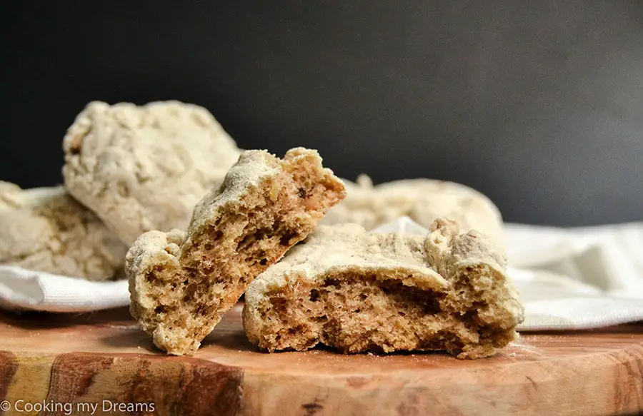 close up of a cavallucci walnut cookie