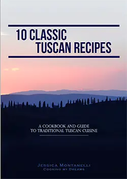 ebook page that says 10 classic tuscan recipes.