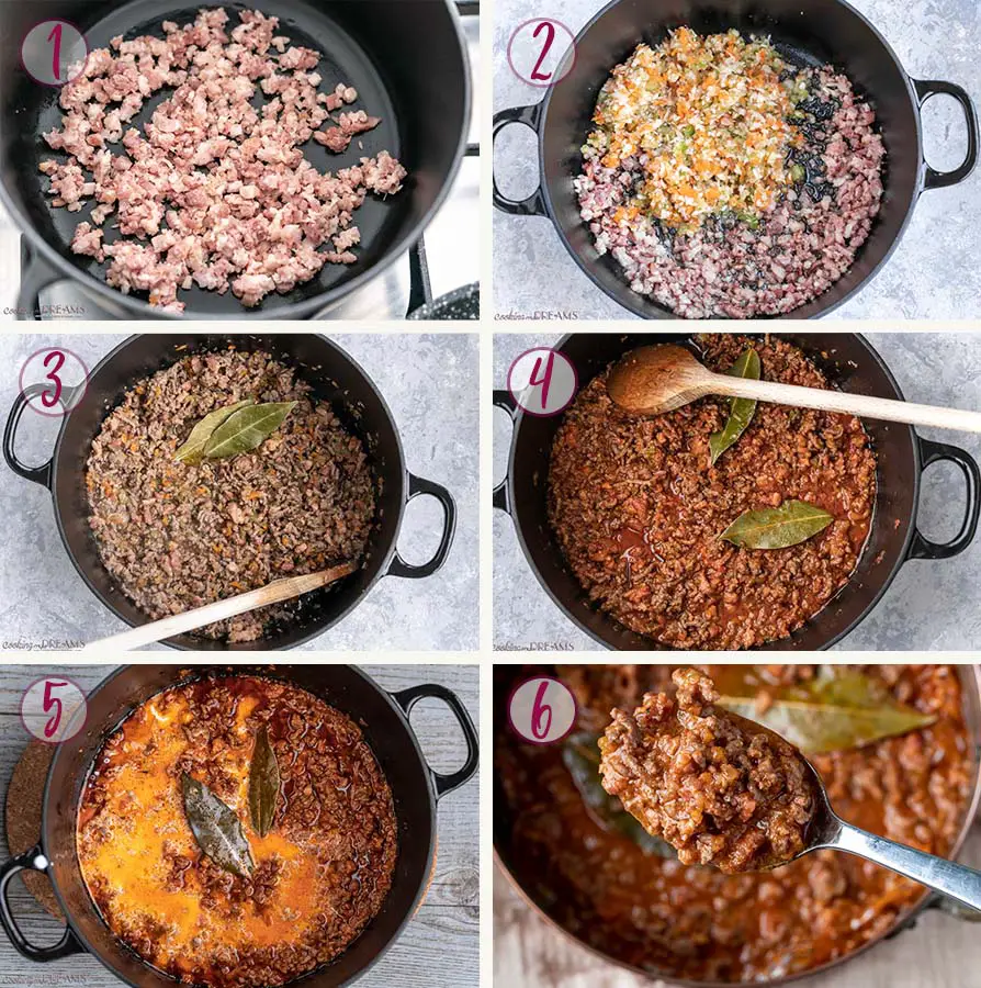 how to make bolognese beef ragù step by step