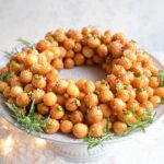 platter of struffoli, italian christmas honey balls