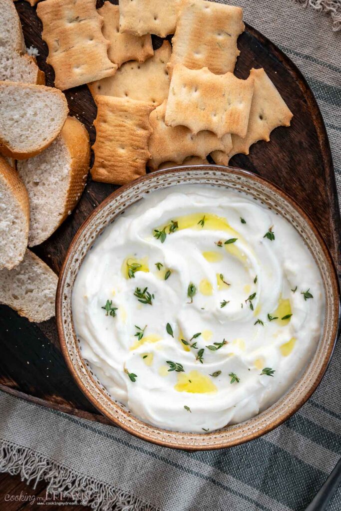 Summer Ricotta Dip Lemon Thyme Whipped Ricotta Dip - Cooking My Dreams