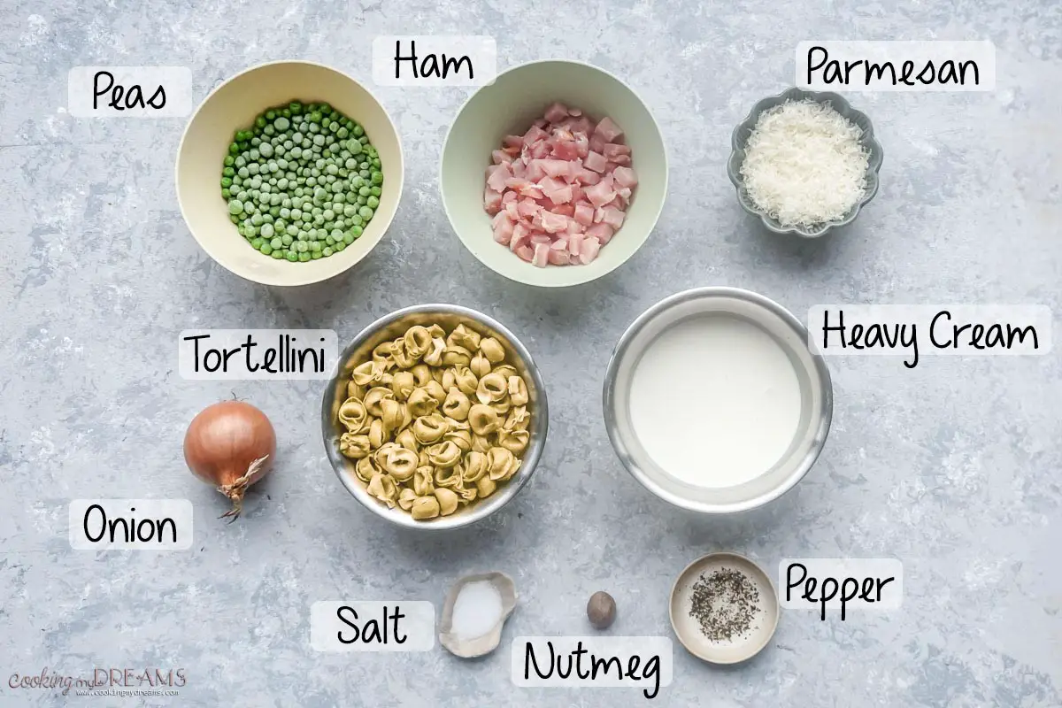 ingredients to make tortellini alla panna