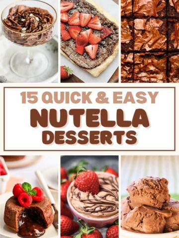 quick and easy nutella desserts.