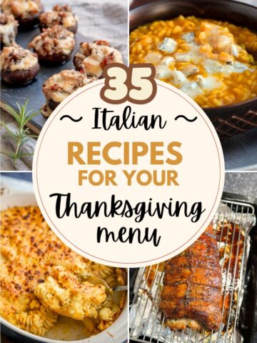 italian thanksgiving recipes roundup.