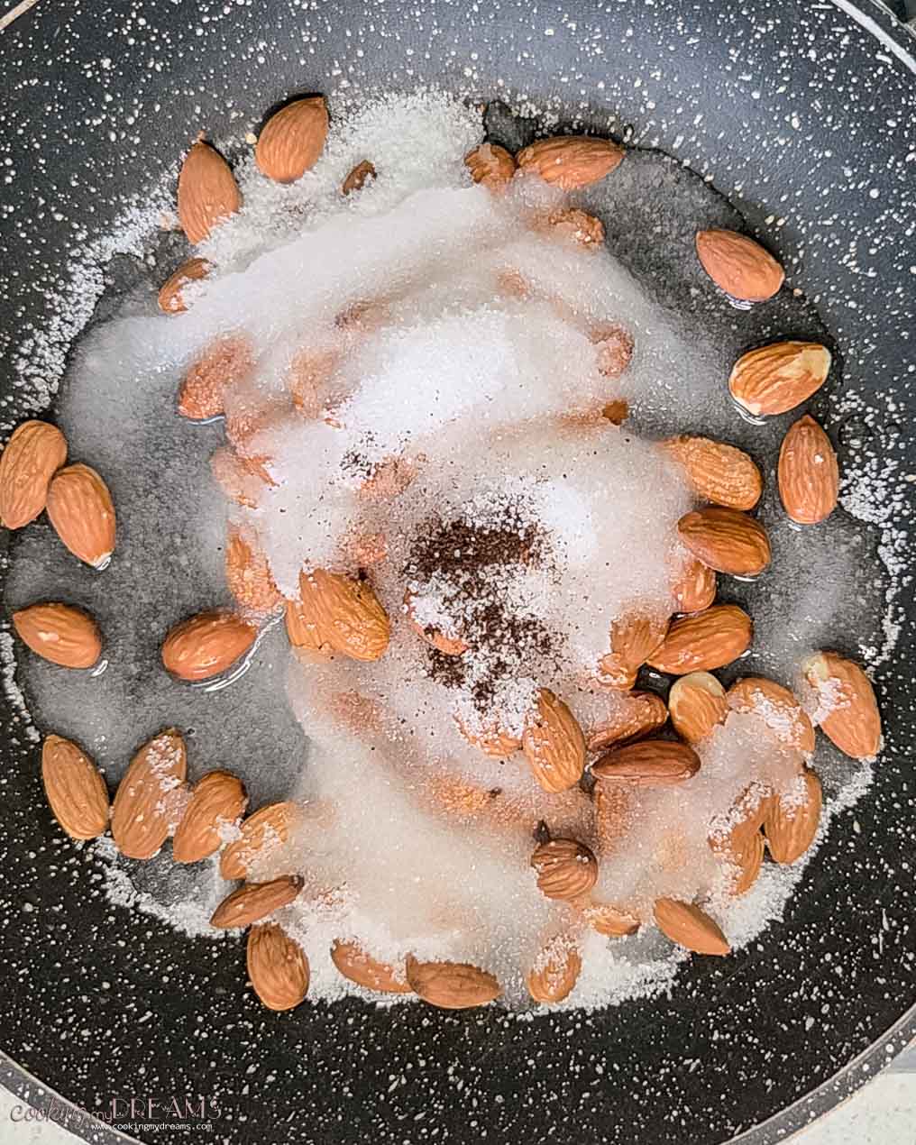 all the ingredients into a pan.